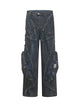 Wasteland Style Washed Straight Leg Jeans