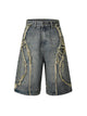 High Street Washed Distressed Denim Shorts