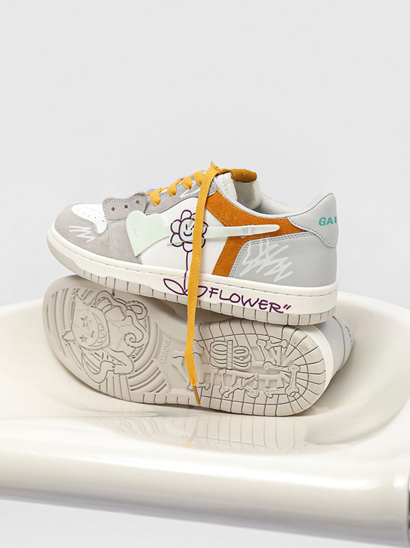 Sunflower Hip-Hop Skate Shoes