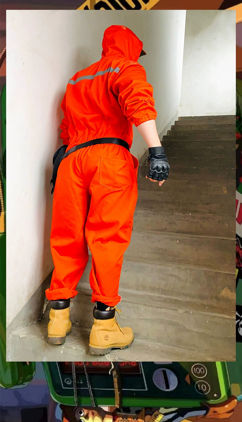 High-Visibility Safety Jumpsuit