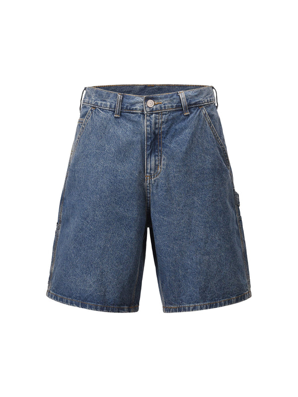 Retro Blue Denim Shorts