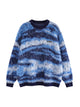 Mohair Striped Knit Sweater