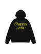 Basic Letter Print Fleece Hoodie