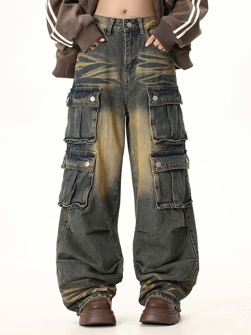 Multi-pocket Cargo Jeans