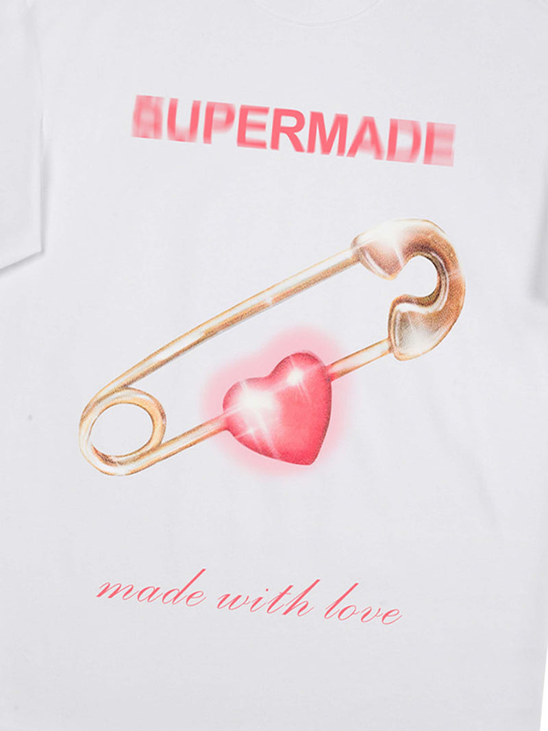 Street Paperclip Heart Hip Hop T-shirt