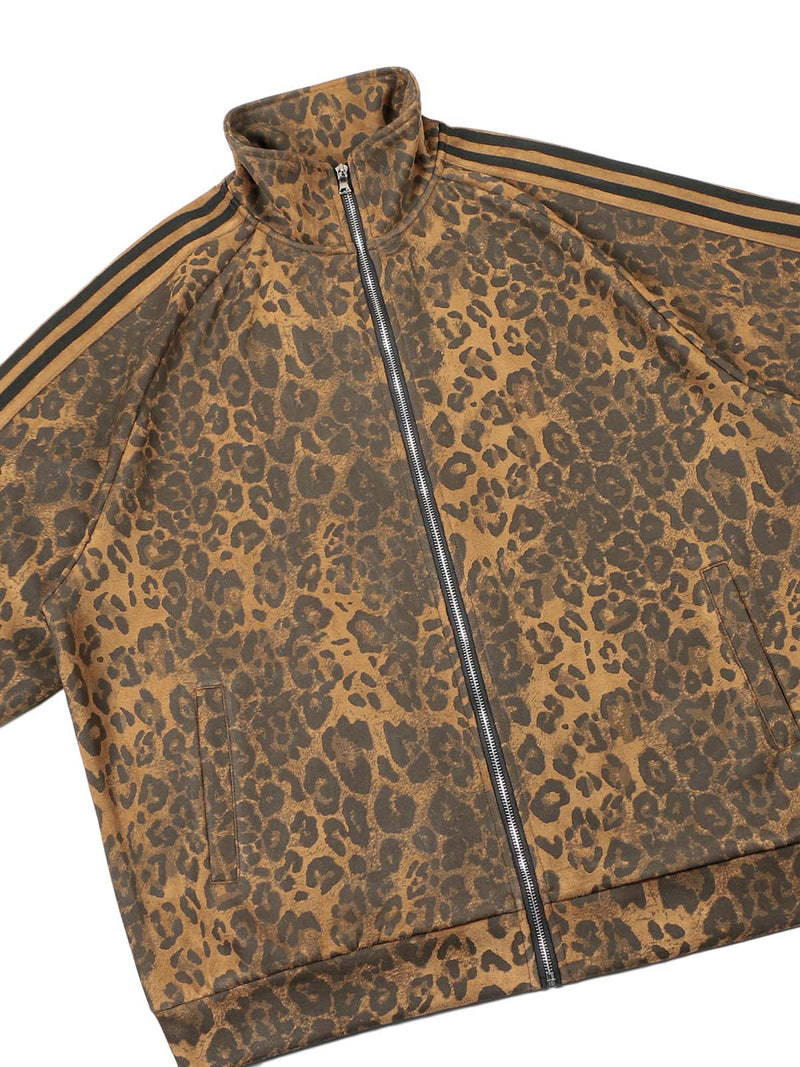 Cheetah Print Suede Tracksuit