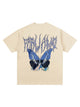 Vintage Butterfly Print Loose T-shirt