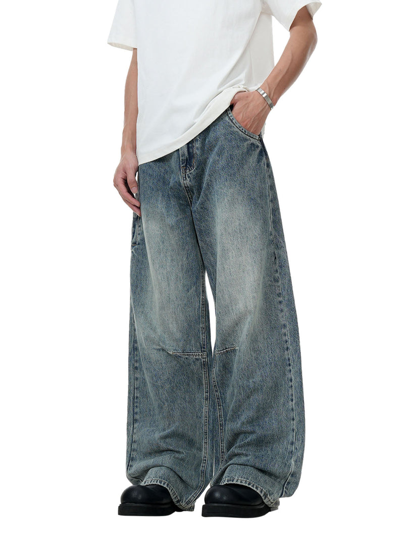 Classic Faded Washed Baggy Jeans