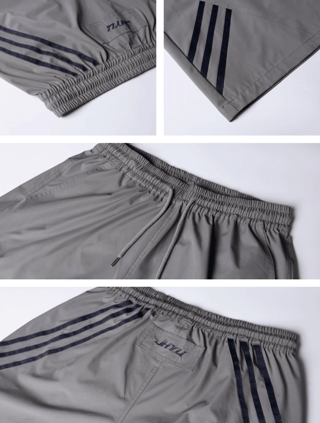 Sporty Baggy Shorts with Stripes - chiclara