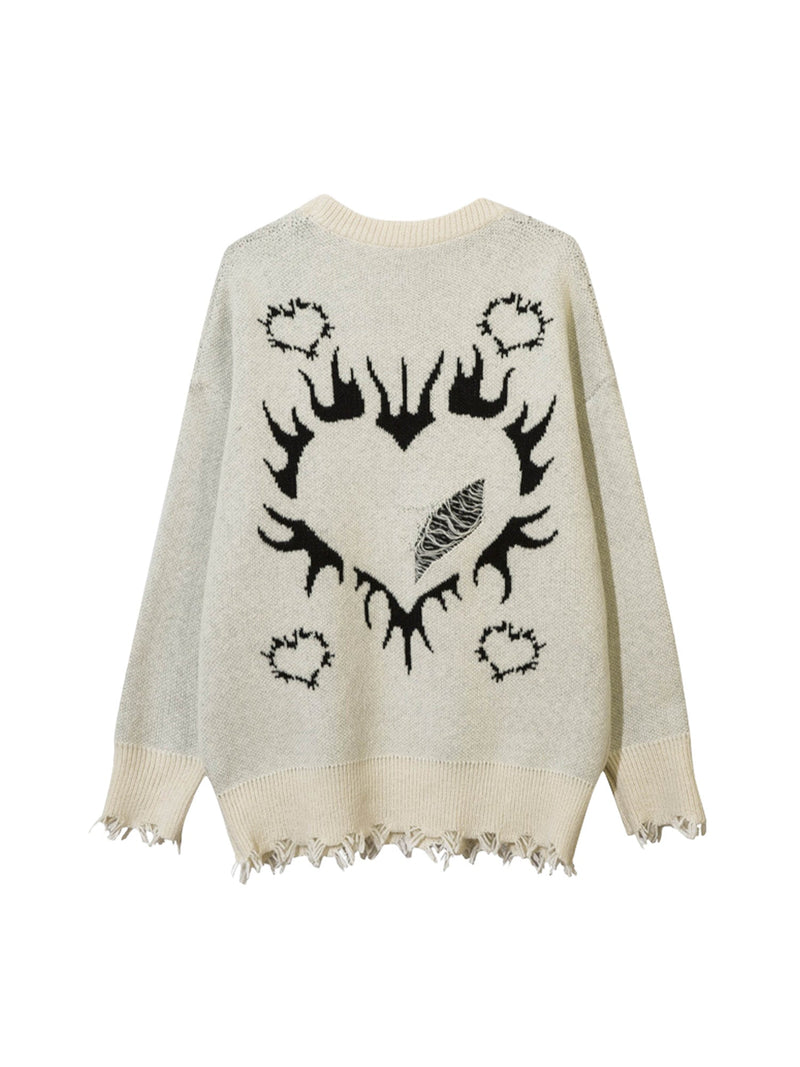 Flame Heart Sweater