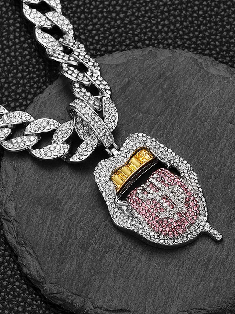 Hip Hop Diamond Tongue Cuban Necklace