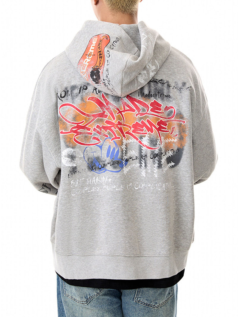 Graffiti Cardigan Hoodie