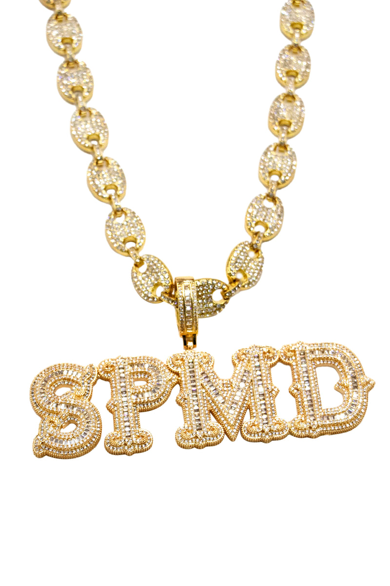 Hip-hop Diamond Letter Necklace