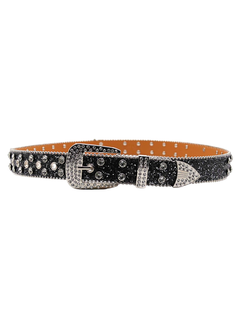 Rhinestone Skull Belt