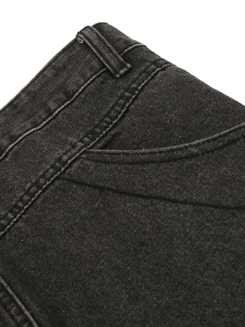 Washed Multi-Pocket Bootcut Jeans