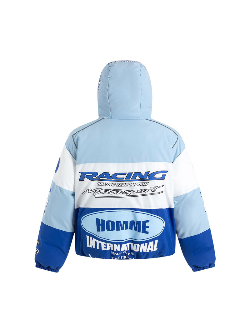 Motorcycle Racing Puffer Jacket