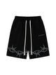 American Thorn Embroidery Casual Shorts