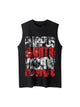 Unisex Letters Street Rap Graffiti Vest