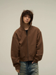 Relaxed Vibe Oversized Short Zipper Hoodie - chiclara