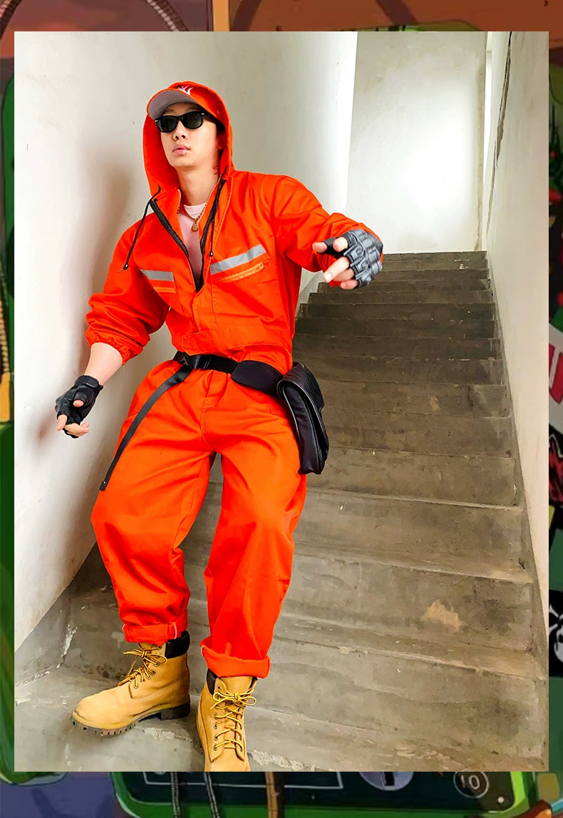 High-Visibility Safety Jumpsuit